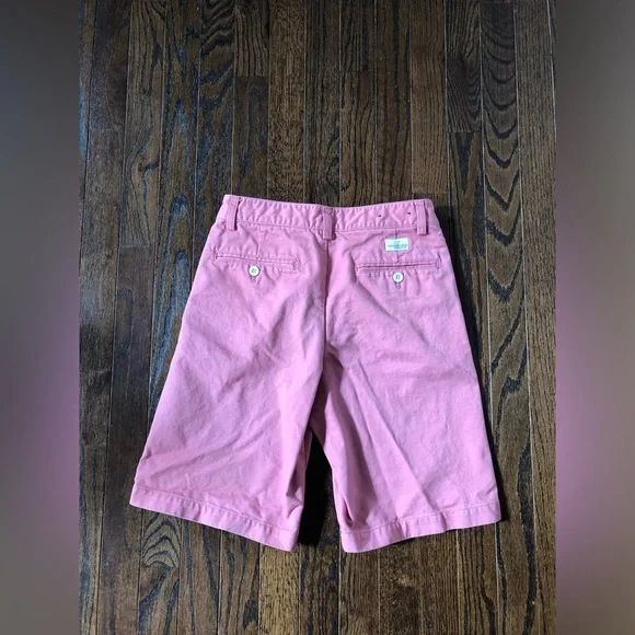 vineyard vines Boys 16 Salmon Pink Khaki Chino 9.5” inseam Shorts - VGUC! - Picture 8 of 10